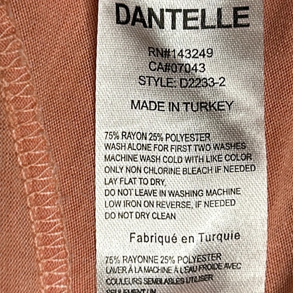 Loose, flowey  gold palm tree print.Orange material designed to look aged - Picture 6 of 10